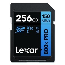 Lexar PRO BLUE Series SDXC Memory Card, UHS-I V30 U1 Class 10, 256 GB