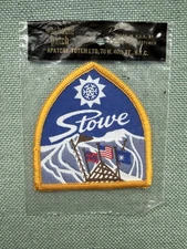 Vintage Stowe Vermont Ski Patch VT Retro VTG New Old Stock NOS NEW