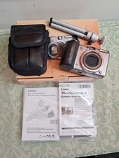 Canon PowerShot A650 IS 12.1MP Digital Camera Flip Screen + Cable, Case tripod