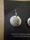 Native American Navajo Genuine Indian Handmade Sterling Silver Dangle Earrings — photo 2