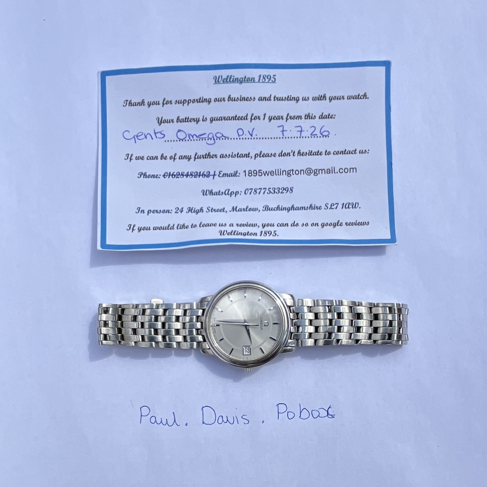 OMEGA De Ville Prestige 1507/843 Quartz New Battery No Papers Accepting Offers