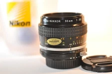 Nikon Micro Nikkor 55mm F/3.5 AI PRIME MACRO lens for F2 FA FM2N F3 FE2 FG F5 DF