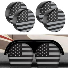 PU Thickening Leather Tire S for Tire Diameter 24-26inch Gray Flag 4 Pack