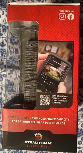 Stealth Cam DECEPTOR MAX 80ft 40MP Cellular Trail Camera STC-DCPTRX-W NEW SEALED - Picture 5 of 7
