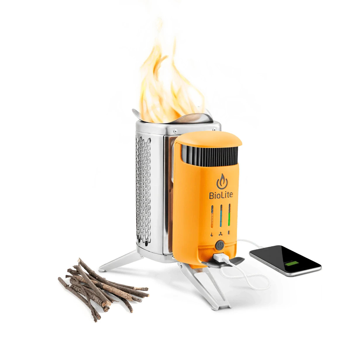 BioLite Solid Fuel Camp Stove 2+ Electricity Generator Batte