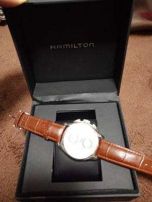 Hamilton Jazzmaster Chronograph H326160 Men's Watch Silver Dial Automatic