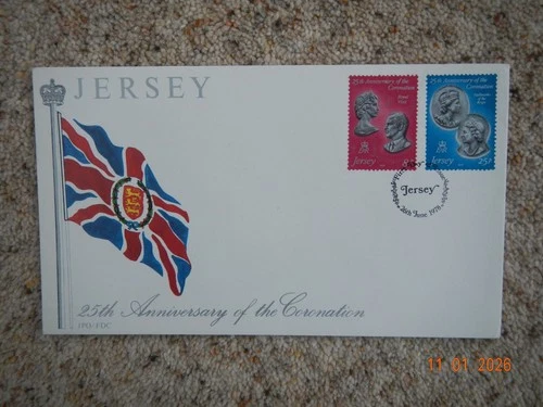 GB Jersey First Day Cover 25th Anniversary of the Coronation 1978
