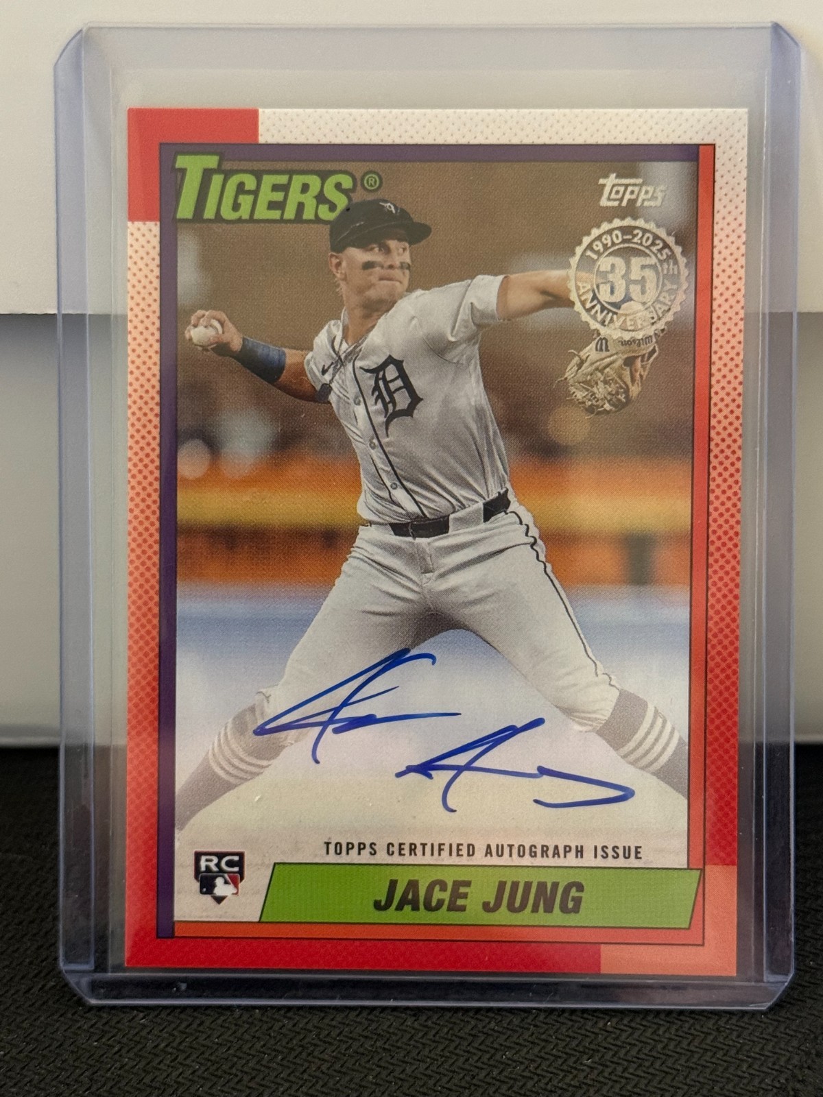 Jace Jung #90B2-JJ; 2025 Topps 1990 Autograph