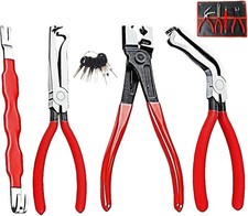 4-in-1 Automotive Clip Pliers Set, Electrical Disconnect Connector Removal