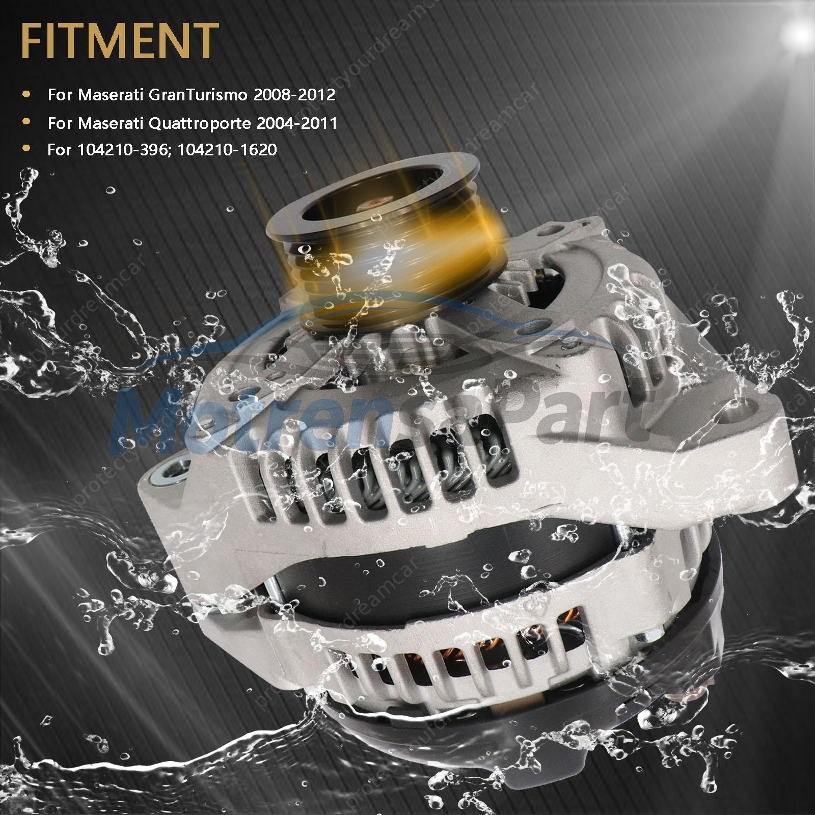 Maserati GranTurismo S 2008-2012 Front Alternator P/N 104210