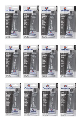 Permatex Set of 12 Dielectric Tune-Up Grease -Water Corrosion Resistant 3oz tube