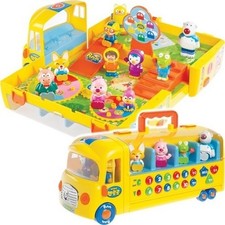 Pororo Melody School Bus Toy Set with 10 Friends Figures Kids Play Vehicle fedex