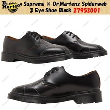 Supreme  Dr.Martens Spiderweb 3 Eye Shoe Black 27952001 Men's Size