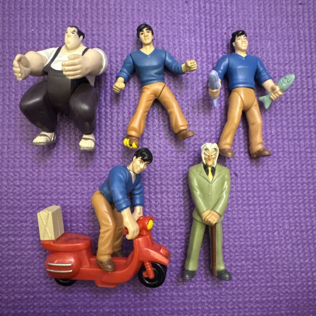Jackie Chan Adventures Figure Toy Lot VALMONT & TOHRU Cartoon