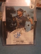2024 Topps Series 1 Baseball Stars Autographs Josh Lowe Black /199 #BSA-JLO Rays