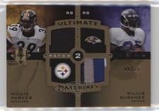 2007 Ultimate Collection Gold 8/25 Willie Parker Willis McGahee Dual Patch 3hd