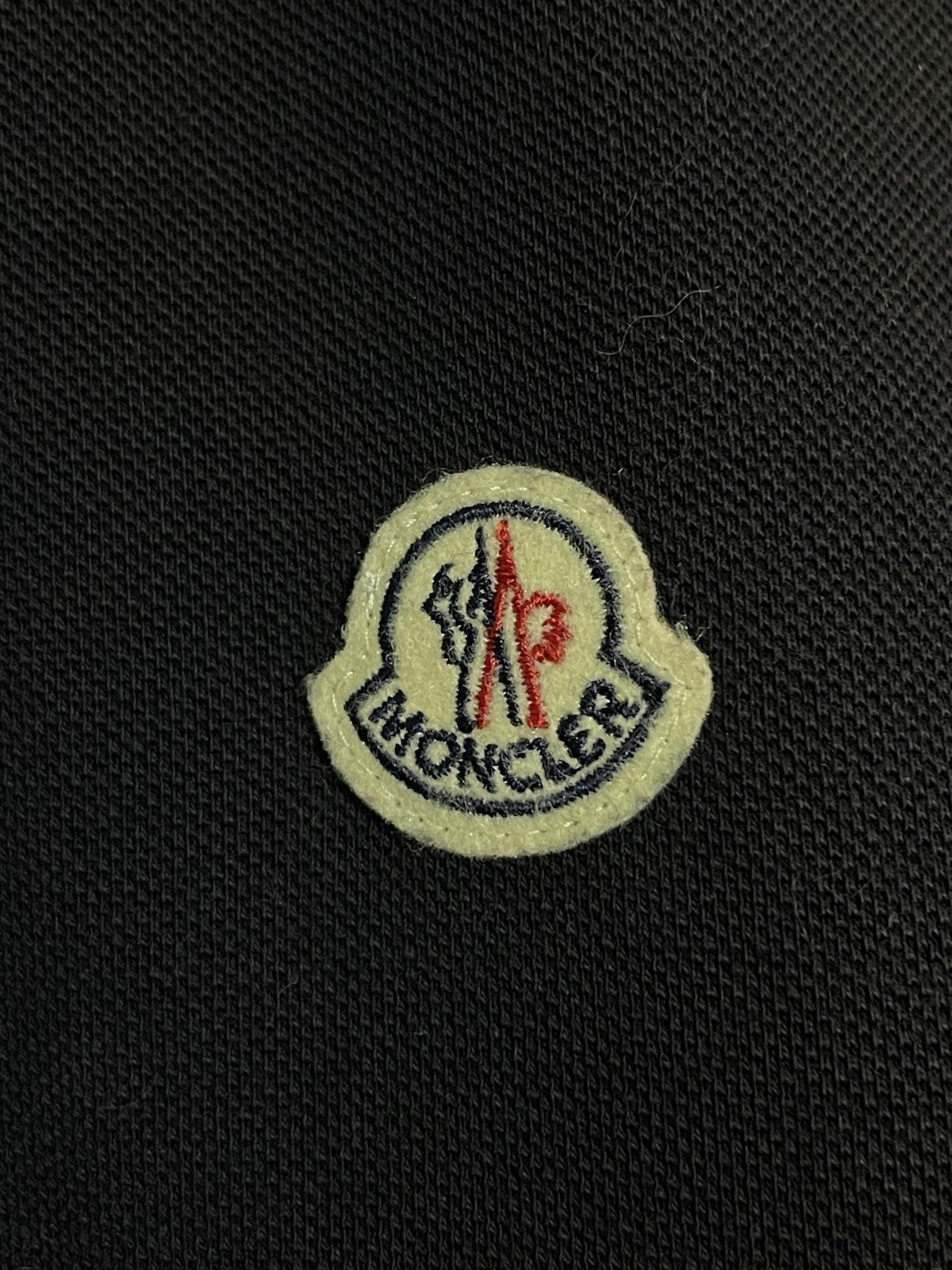 Moncler Maglia Manica Corta Navy Small Logo Polo T-shirt Striped Luxury Size M thumbnail 7