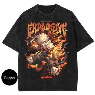 Bakugo Explosive, My Hero Academia T Shirt, Mha Merch, Vintage Tee, Unisex