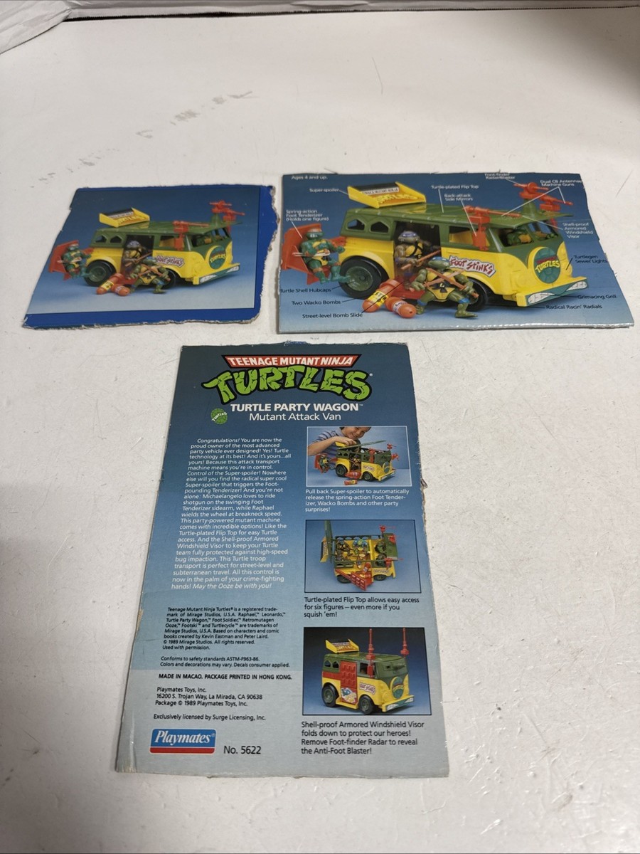 Playmates Toys 5622 Turtle Party Wagon Mutant Attack Van (1989