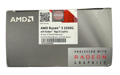 AMD Ryzen 3 3200G - 3.6GHz Quad Core (YD3200C5FHBOX) Processor for