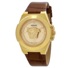 Versace VE8D00224 Hera Gold-tone Dial 37 mm Women's Watch New