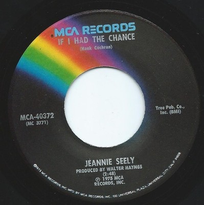 Jeannie Seely - First Time / If I Had The Chance - Used Vinyl Record  - G8100z