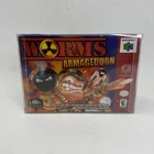 🔥Worms Armageddon - Nintendo 64 (N64) - Complete In Box Manual Reg Card Tested