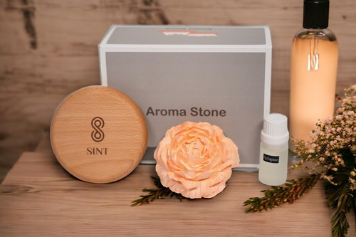 SINT Aroma Diffuser Diatomite Tree Peony Flower | Essential Oil Diffuser with...