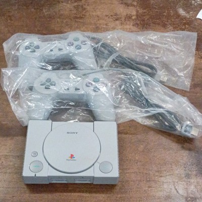 Sony PlayStation Classic SCPH-1000R Gray Console HDMI USB with 2 Controllers