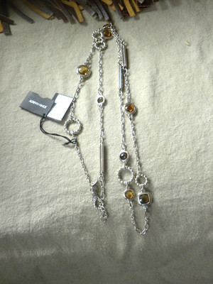 JOHN HARDY Batu Quartz Citrine Chain Necklace Sterling Silver 36'' $1,595.00