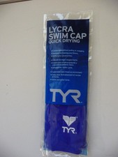 TYR Lycra Quick Drying Fiber Swim Cap 428 Royal NEW