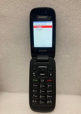 Kyocera Cadence S2720 Verizon Wireless 4g LTE Blue Camera Flip Phone