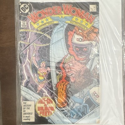 DC Comics Wonder Woman Face-Off at 30,000 Feet! Pérez Copper Age Comic Book