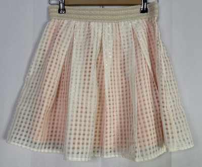 Aina Be Skirt Womens Gingham A-Line Lined Made in USA Zip Back Size Small
