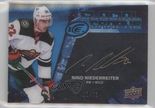 2017-18 Ice Glacial Graphs Black Inscriptions 5/75 Nino Niederreiter Auto 1pc9