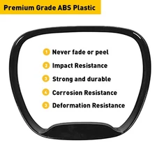 1X Black Steering Wheel Center Trim Ring for 2014-2021 Dodge Durango Accessories