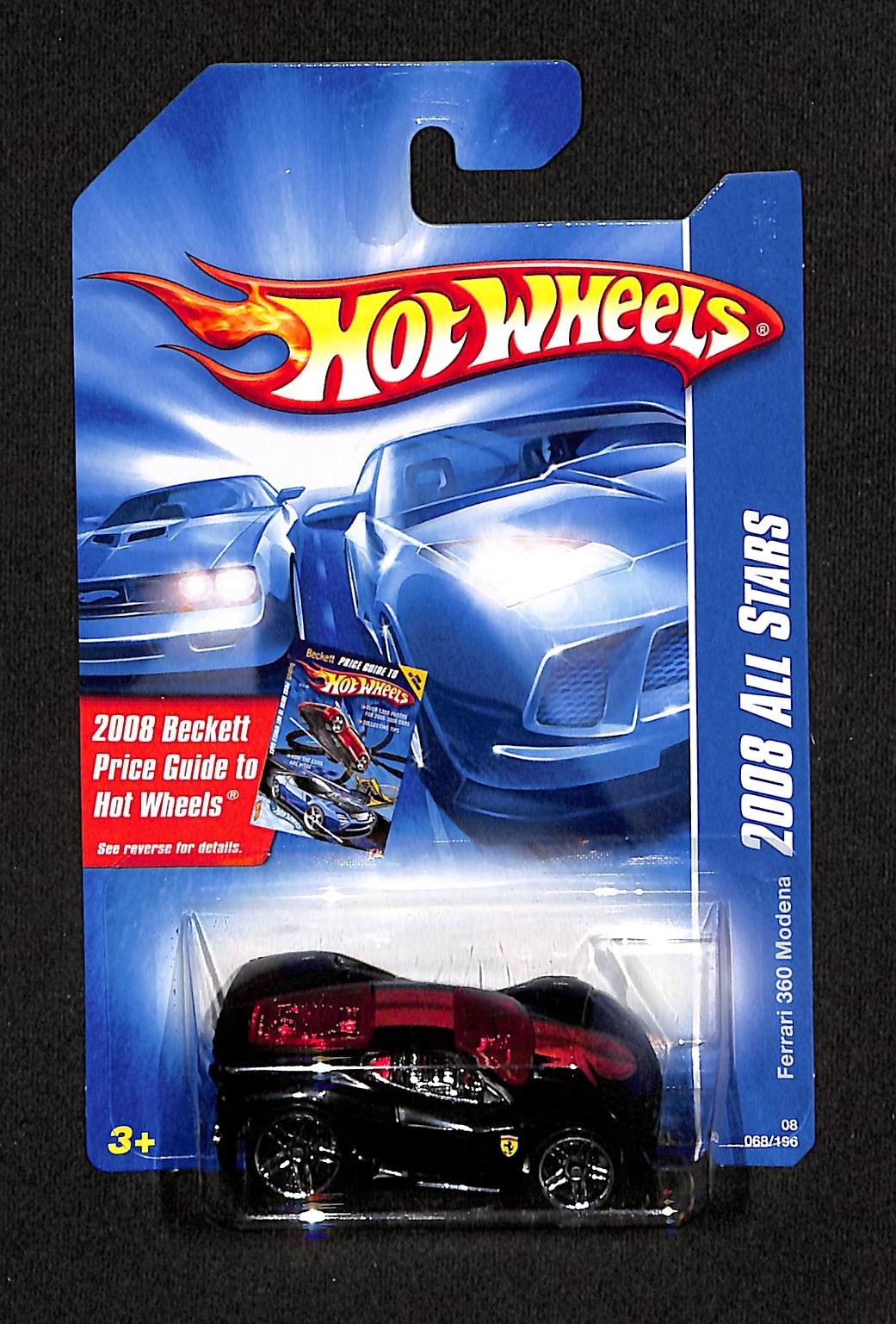 HOT WHEELS - 2008 ALL STARS - Ferrari 360 Modena - BLACK - 068/196