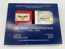 The American Bicentennial Historical Playing Cards Deck Oversized With Box