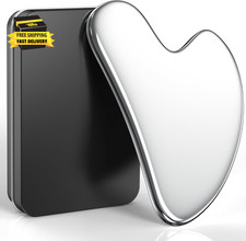 Stainless Steel Gua Sha Facial Tools, Guasha Tool for Face Acupuncture Therapy T