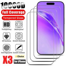 Tempered Glass Screen Protector For iPhone 17 14 13 12 11 Pro Max X XS XR 8 7 6