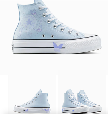 NEW Women's Converse Lift Butterflies A14869C Shoes Supermoon