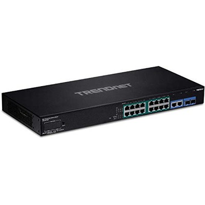 TRENDnet 18-Port Gigabit PoE+ Smart Surveillance Switch with 16 x Gigabit PoE+