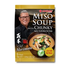 Marukome Chef Morimoto Miso Soup with Chunky Mushroom 1.24oz (30g) Made in Japan