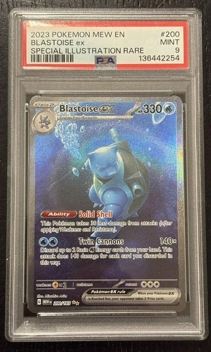 2023 Pokemon Mew En-151 #200 Blastoise Ex Special Illustration Rare PSA 9.