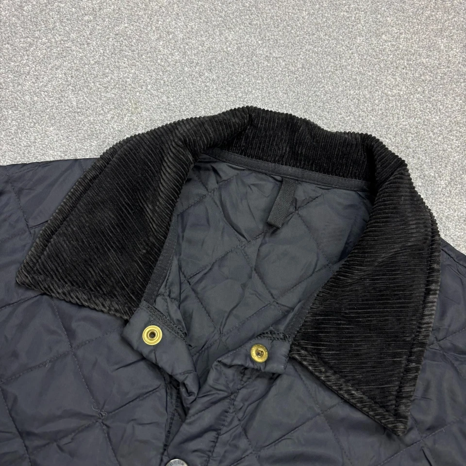 Barbour Jacket Adult Medium Black Quilted Country Field Hunting Coat Men* - Image 3 of 4