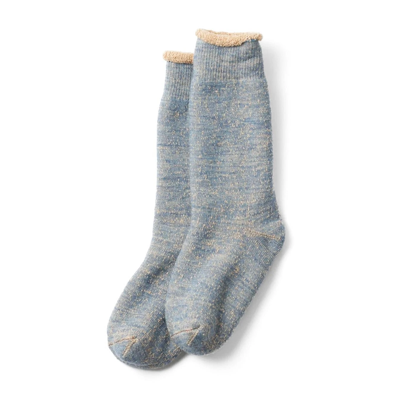 ROTOTO Double Face Crew Socks Merino Wool & Brown Organic Cotton Blue / Brown
Opens in a new window 