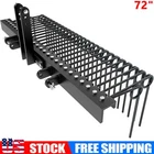 3 Point 72" Pine Straw Rake Landscape Rake for Cat0 Cat1 Tractor Rake Attachment
