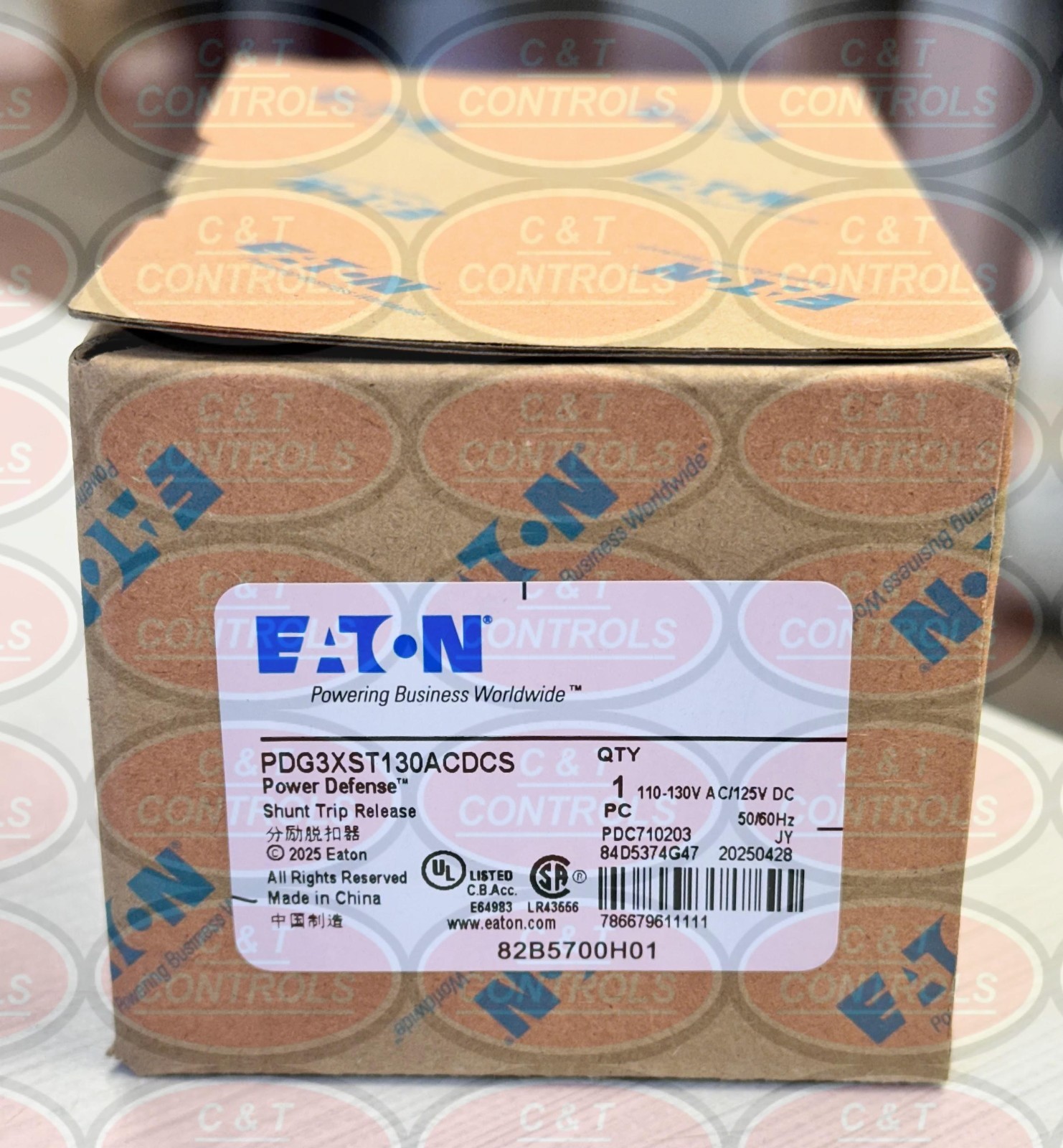 PDG3XST130ACDCS Eaton 110-130VAC Shunt Trip New USA Stock