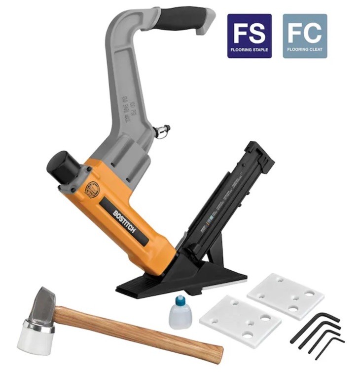 Bostitch BTFP12569 2-in-1 Pneumatic Flooring Nailer Stapler 