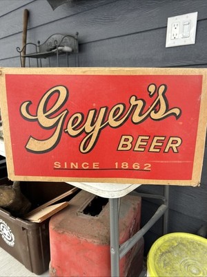 VTG Geyer s Beer Case Cardboard Box Geyer Bros Brewing Frankenmuth MI Mancave